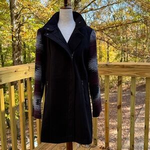 Paper Crane Coat Black Southwest Large